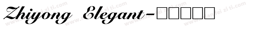 Zhiyong Elegant字体转换